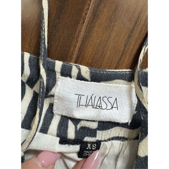 THALASSA XS Spaghetti Strap Zebra dress with pockets - Picture 5 of 7